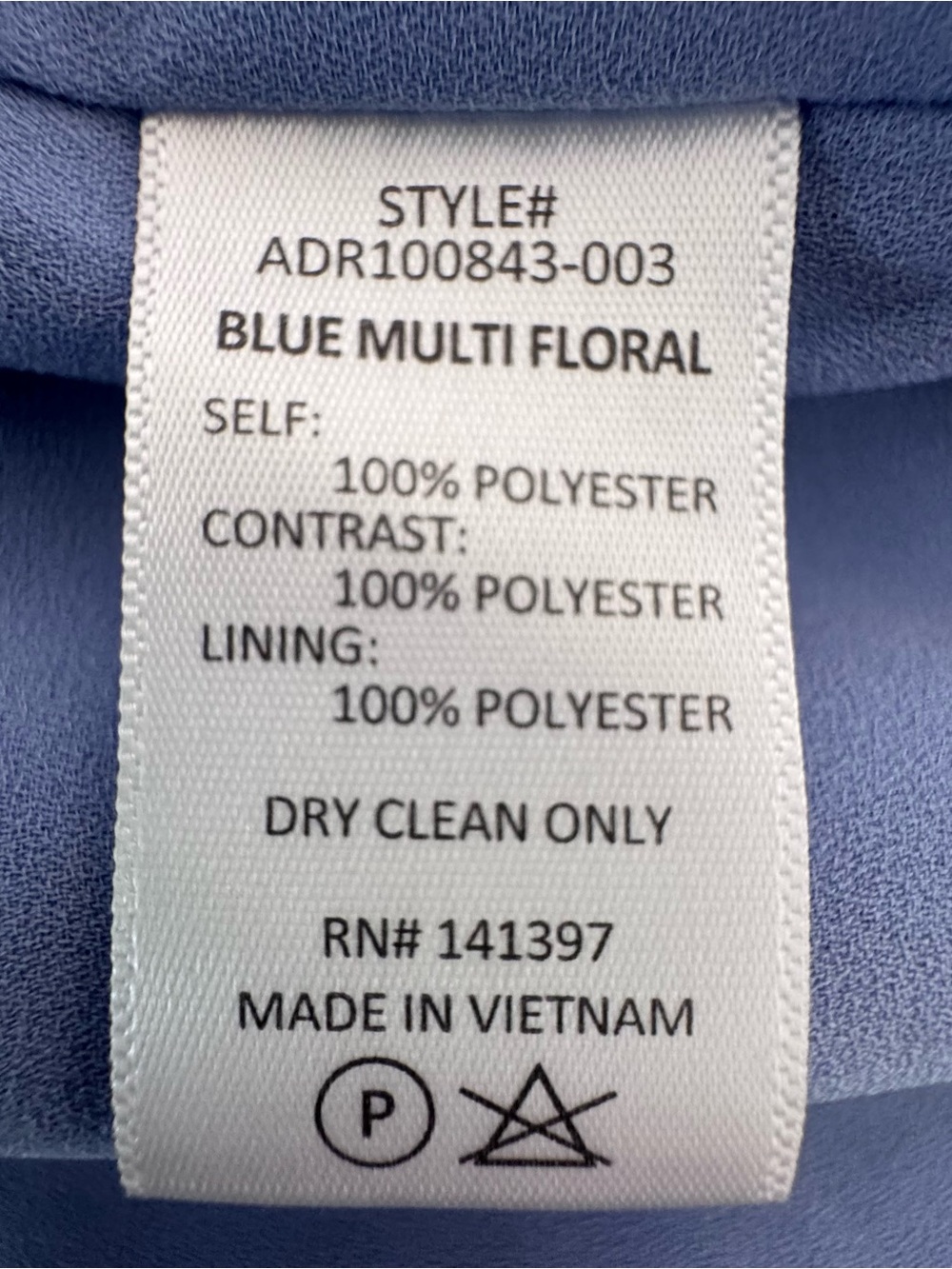 ASTR The Label Floral One Shoulder Mini Dress M Blue Ruffle Hem Party - Picture 10 of 10